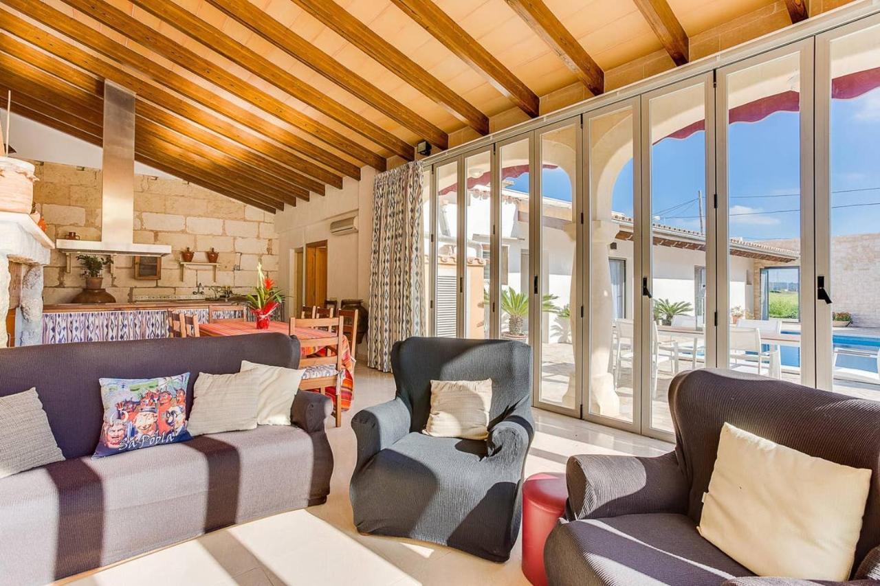 Villa Ca Na Pessina,Con Piscina Privada Sa Pobla Exterior foto