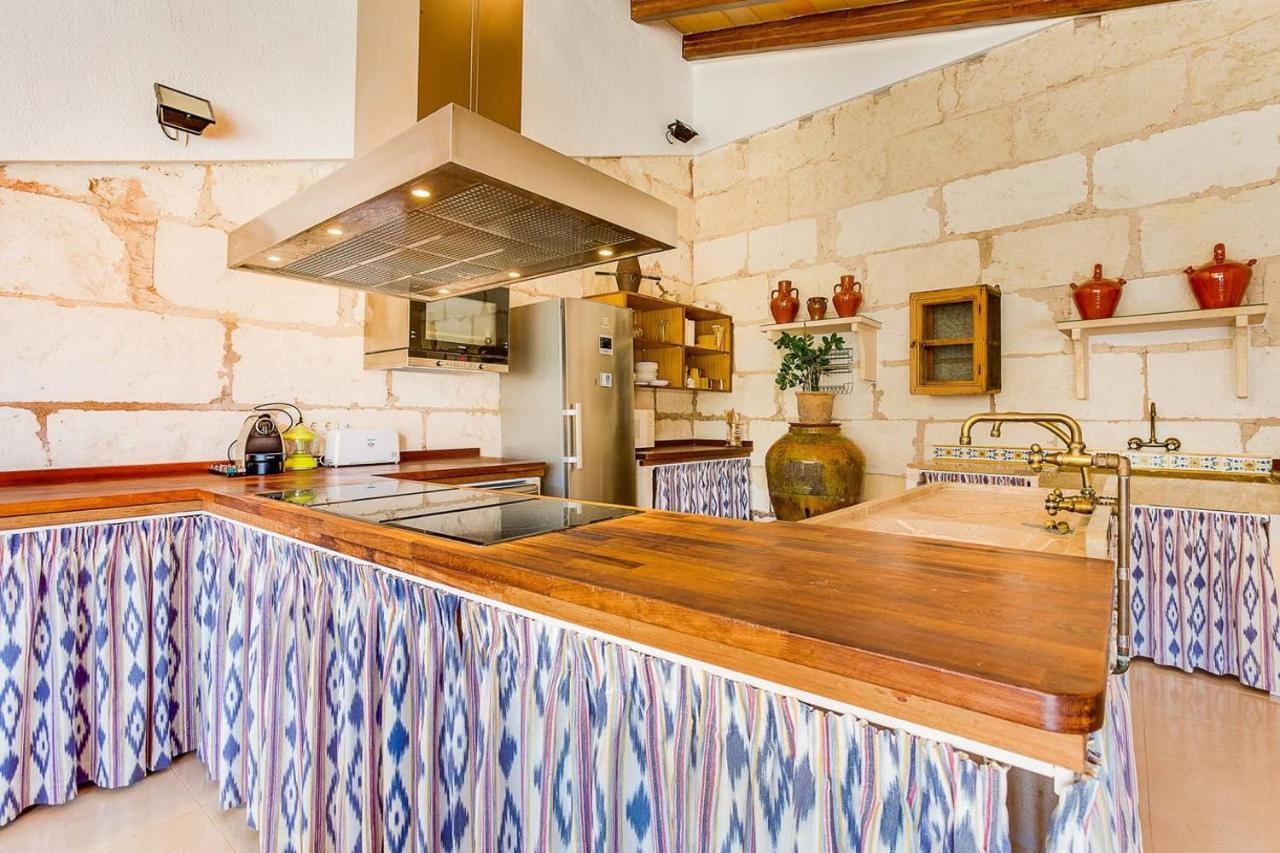 Villa Ca Na Pessina,Con Piscina Privada Sa Pobla Exterior foto
